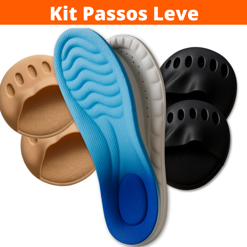 Kit Passos Leve (Palmilha + Almofada de Pés)