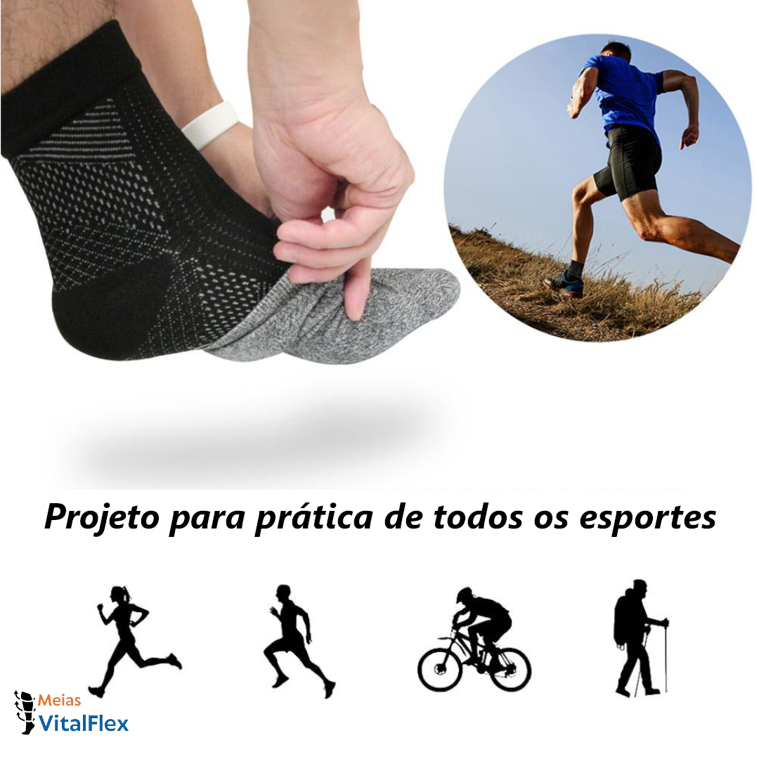 Meias de Ortopédicas de Compressão VitalFlex©